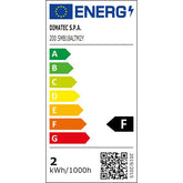 LED touch лампа Dimatec за вграждане, хром