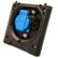 ABL TV socket for motorhome and caravan with magnetic closure, black