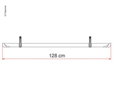 Rail Quick Pro велосипедна релса 128 cm черен