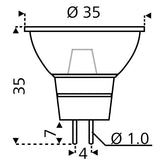 LED луна GU4, 1.5 W