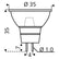LED луна GU4, 1.5 W
