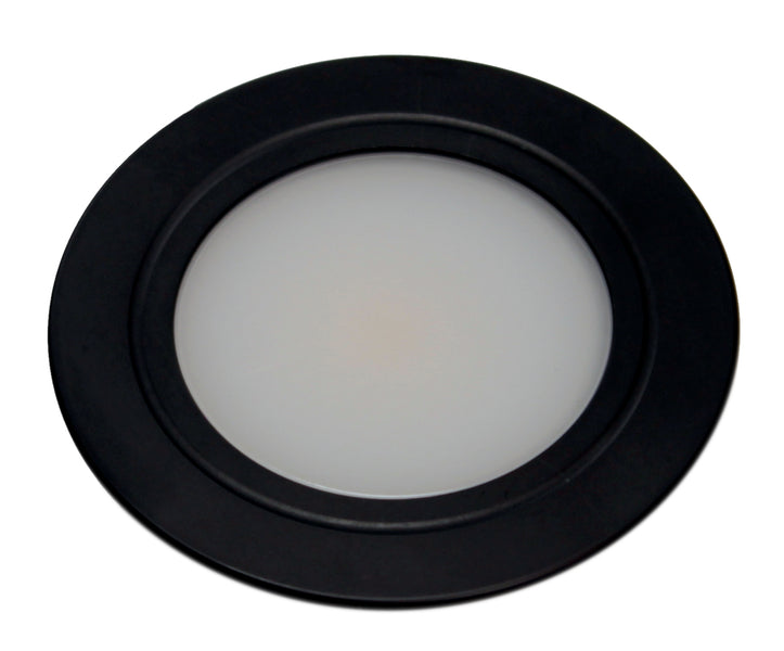 DIMATEC COB LED вграден спот 3W, черен, Ø68 мм, 3000K, 12V