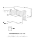 Dometic LS330 вентилaционна решетка за хладилник, бяла, 289067501