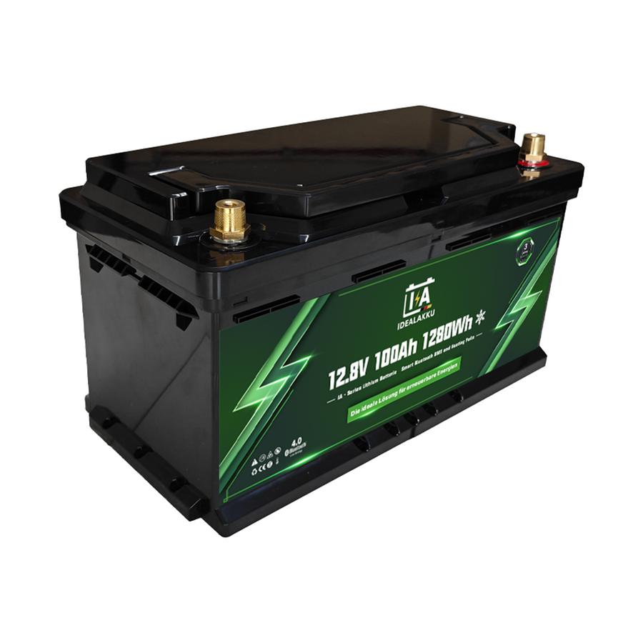 Акумулатор Idealakku LiFePO4 12V 100Ah Smart BMS, Bluetooth, подгрев