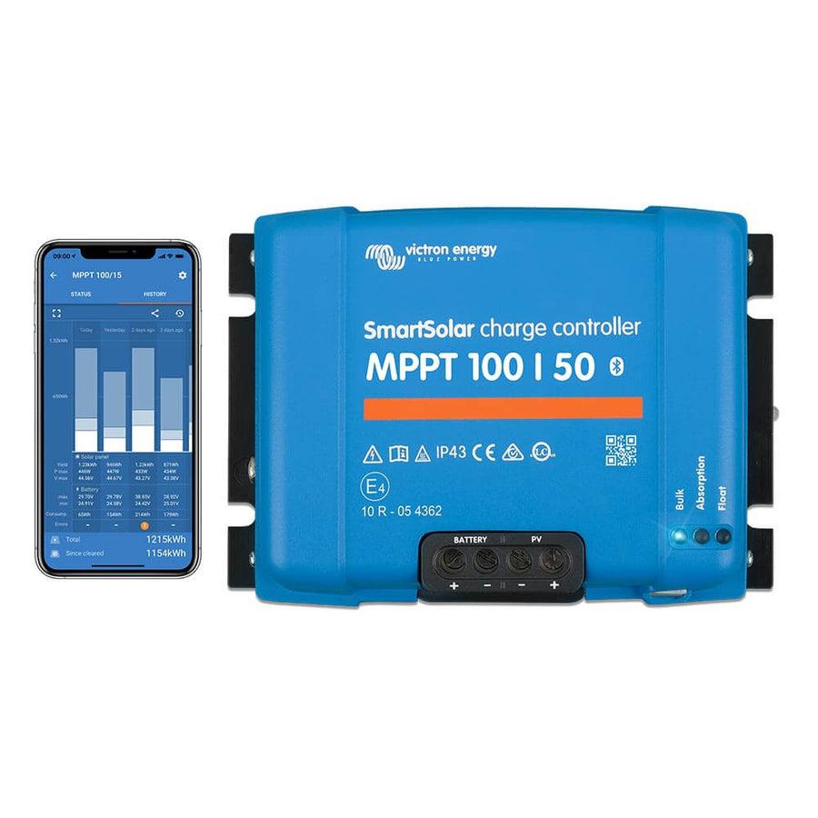 Victron SmartSolar контролер MPPT 100/50, 50A, 12/24V, 100V DC, Bluetooth