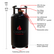 CAMPKO refillable gas cylinder 36 litres with 80% multivalve (DE)