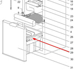 Thetford – Slide rail kit for N3141 / N4141 refrigerators